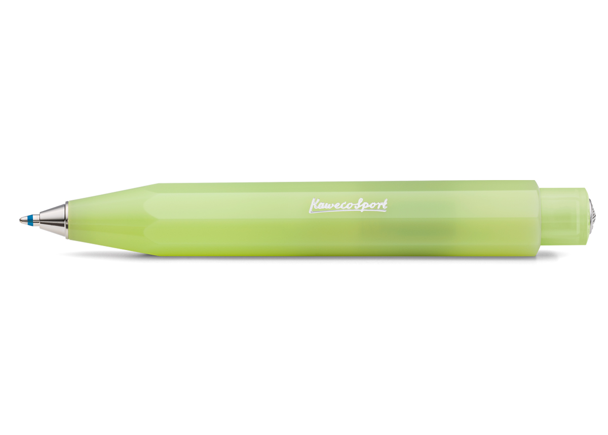 KAWECO FROSTED SPORT BALLPEN FINE LIME (1892) 